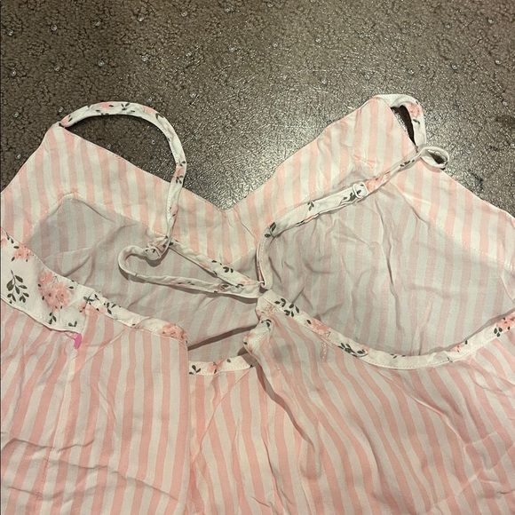 PJ Salvage XL rayon Pink Striped Women's Sleepwear Set - Picture 3 of 3